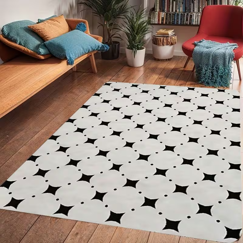 Commercial Printing And Graphics - Minimalist Black White Geometric Circle Area