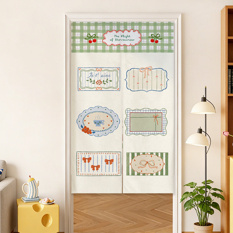 VIKAMA Blue Grid French Noren  – Commercial Window Printing Bewertung und Preis