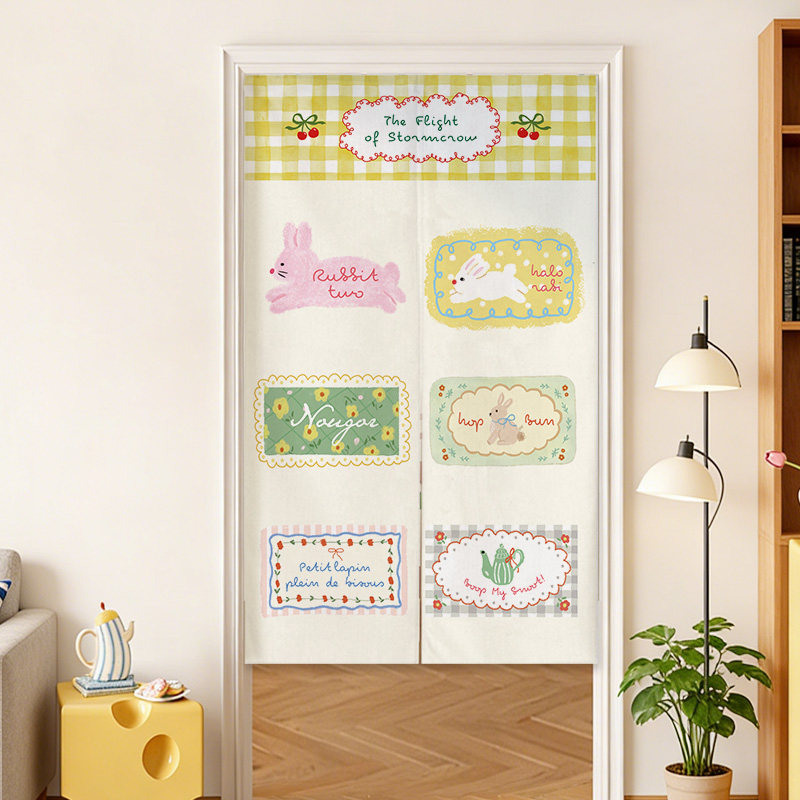 VIKAMA Blue Grid French Noren  – Commercial Window Printing Bewertung und Preis