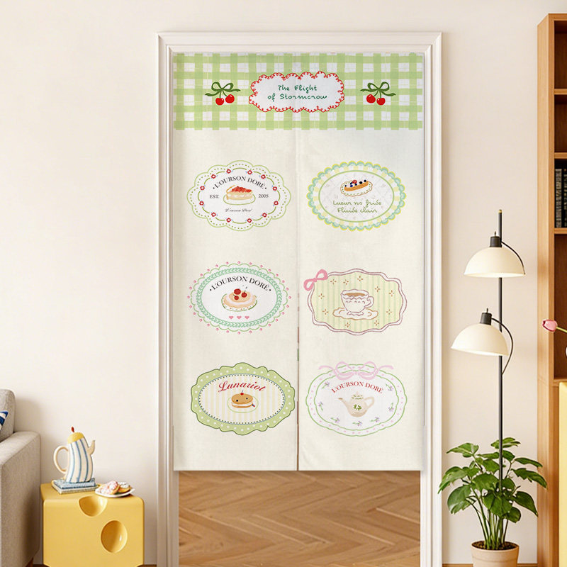 VIKAMA Blue Grid French Noren  – Commercial Window Printing Bewertung und Preis