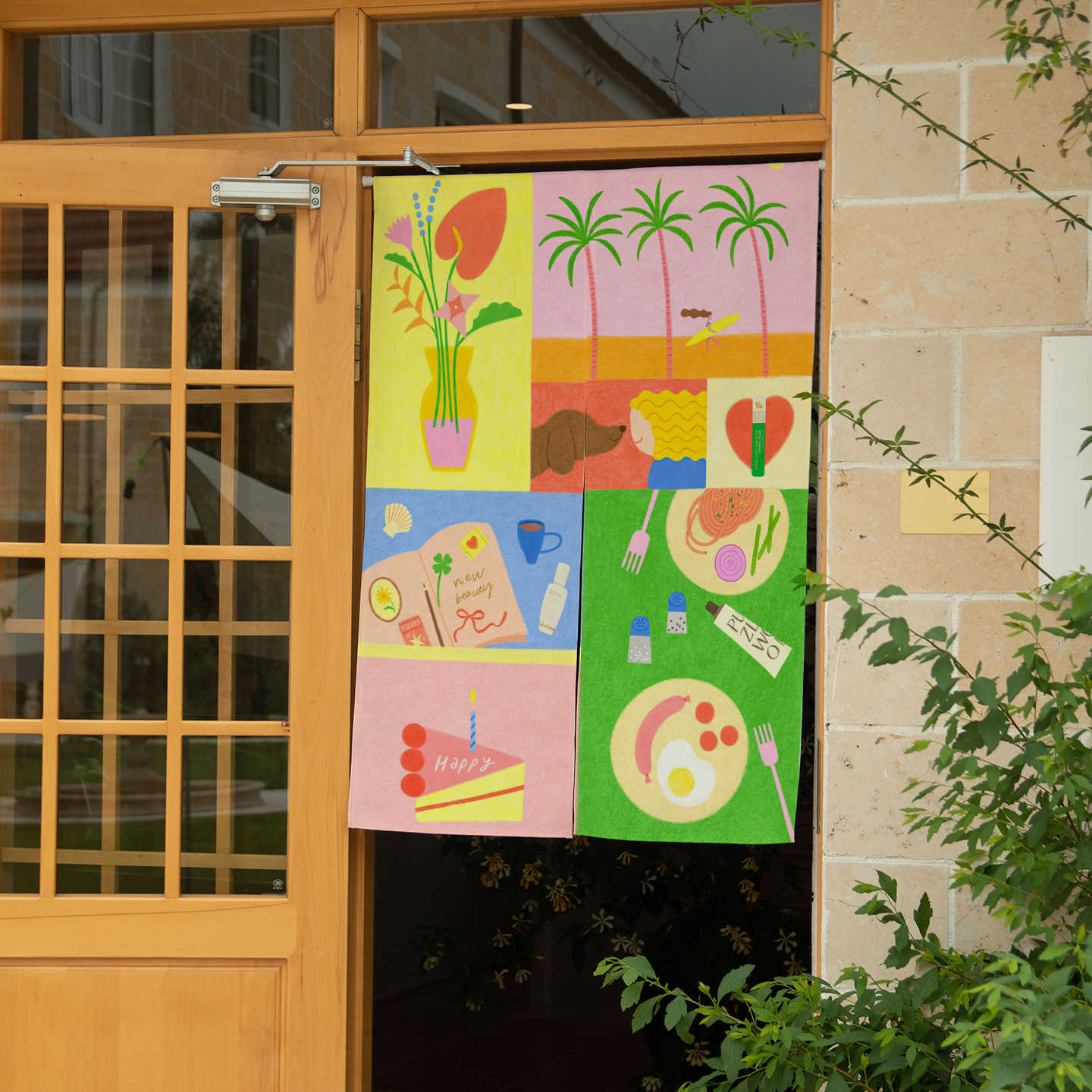 VIKAMA Hand Drawn Tropical Nor – Commercial Window Printing Bewertung und Preis