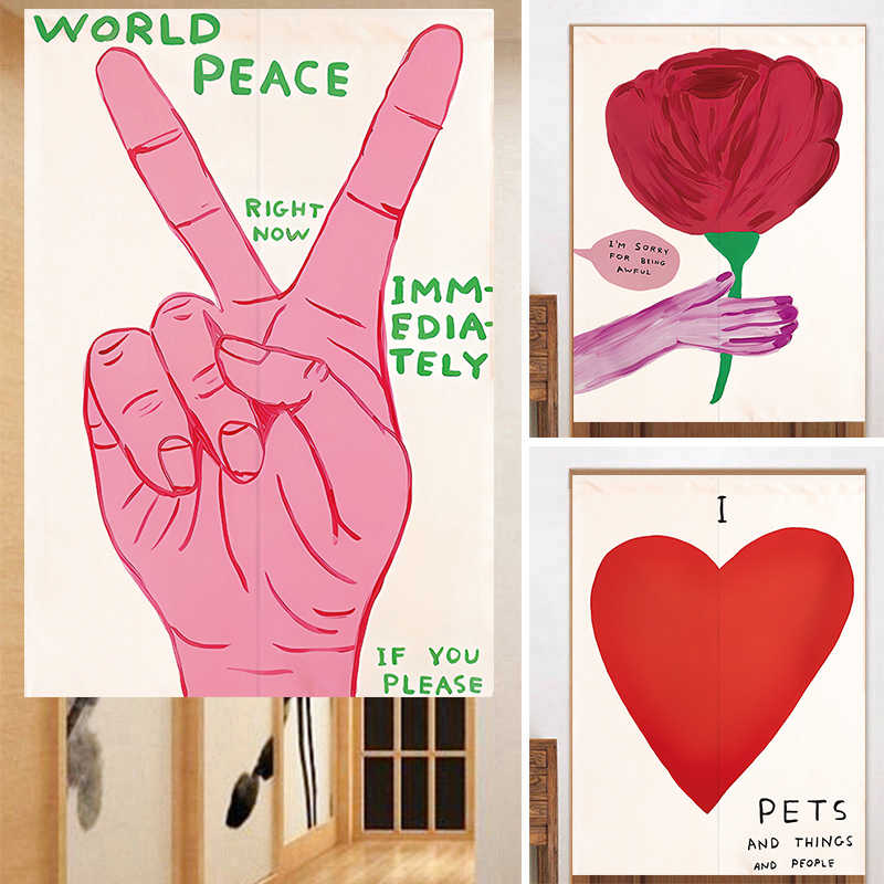 VIKAMA Hand Drawn Heart Noren  – Commercial Window Printing Bewertung und Preis