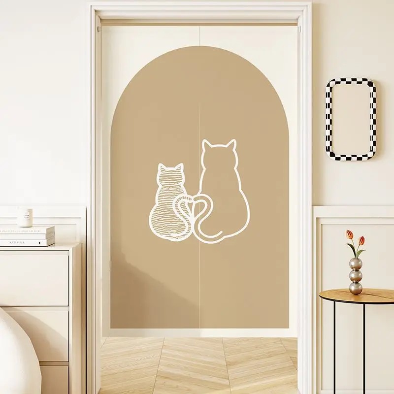VIKAMA Minimal Line Cat Noren  – Commercial Window Printing Bewertung und Preis