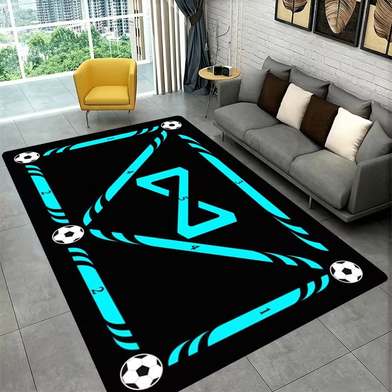 Neon Blue Black Soccer Game Fi – Commercial Printing And Graphics Bewertung und Preis