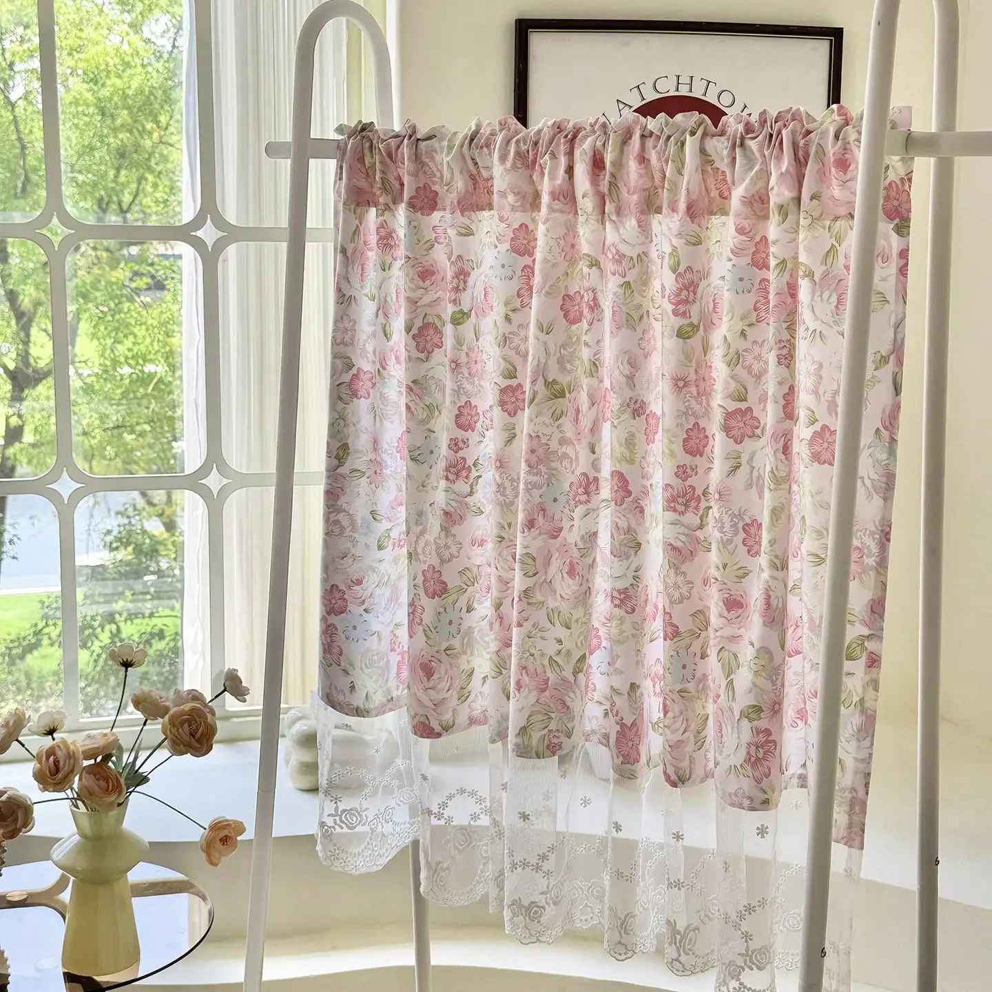 1pc Vintage Floral Rose Print  – Commercial Window Printing Bewertung und Preis