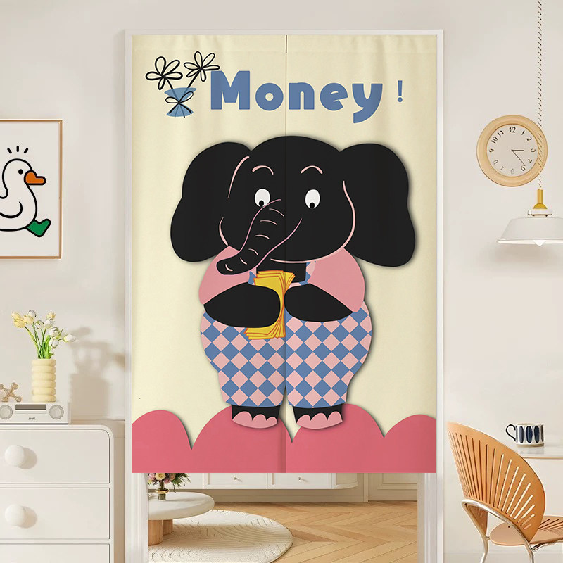 VIKAMA Cute Money Black Noren  – Commercial Window Printing Bewertung und Preis