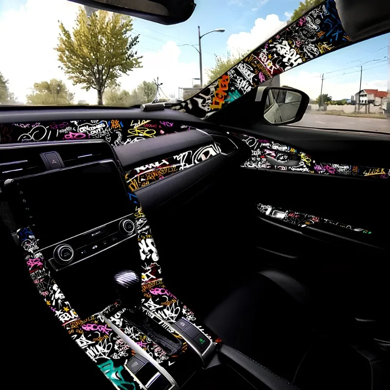 Graffiti Pattern Car Interior  – Embroidery Digitizing Software Bewertung und Preis