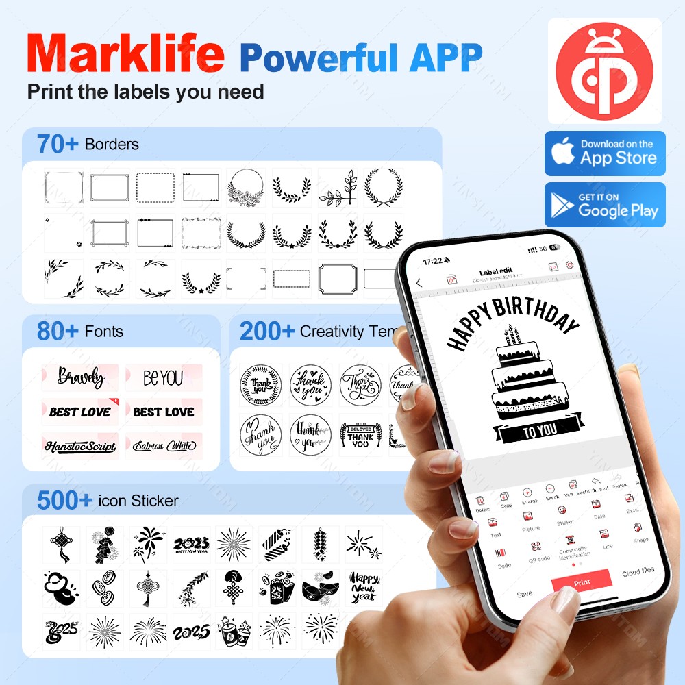 P50 Marklife 20-50mm Thermal L – Commercial Printing Machine Price Bewertung und Preis
